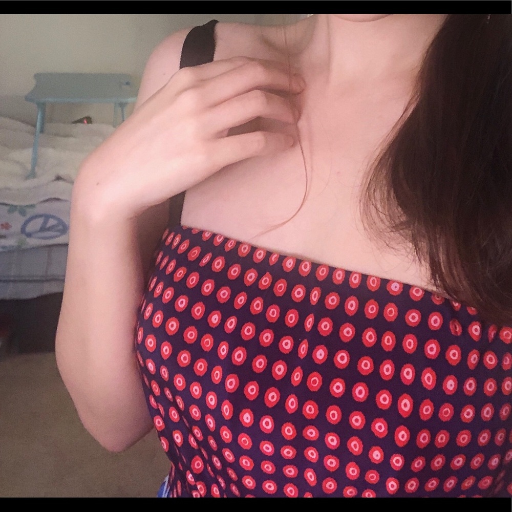 NWT Saloni Floral-Print Dotted Midi Dress - Picture 6 of 9